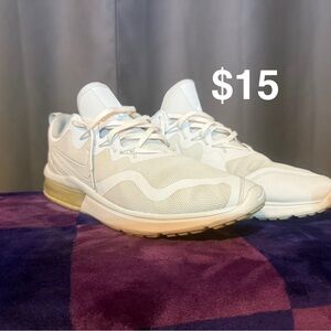 Nike White and Cream Men's Shoes